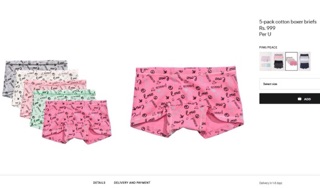 SET 5 QUẦN CHIP ĐÙI H&M XUẤT XỊN