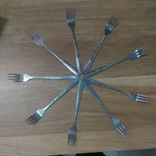 Dĩa ăn hoa quả bằng inox