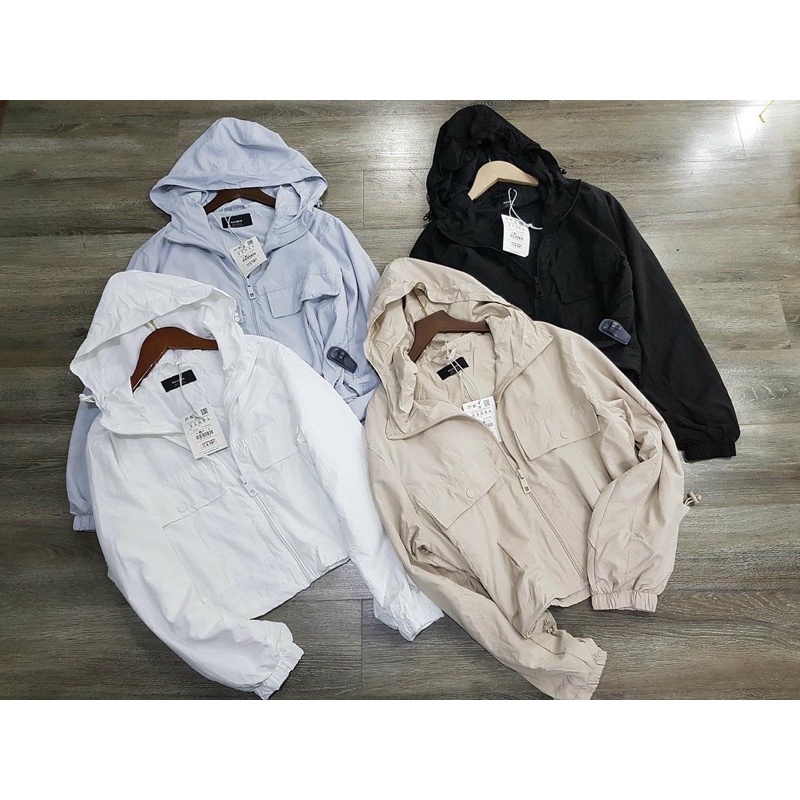 Áo khoác dù Pull&amp;Bear hàng dư xịn