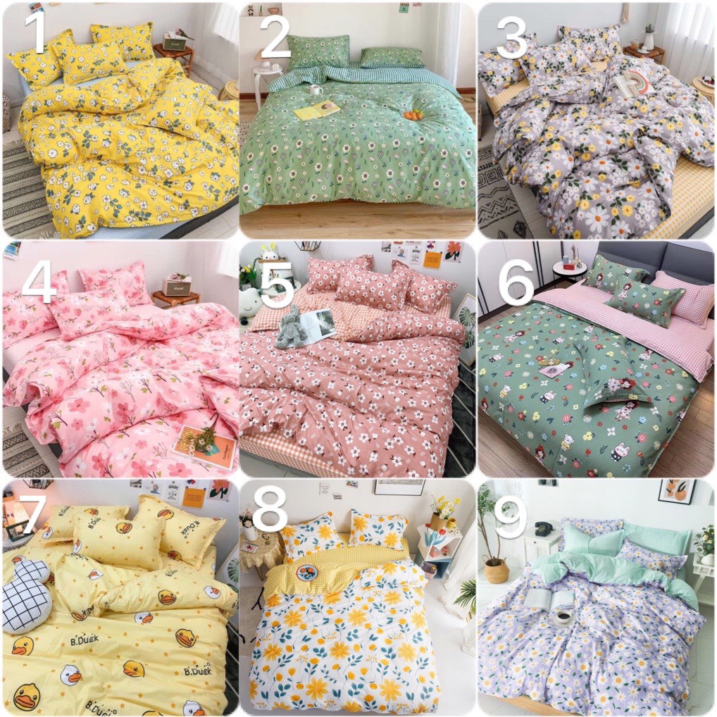 Bộ Chăn Ga Gối Cotton poly  Mới Nhất 2020 ( nhiều mẫu). Nhắn tin cho shop mẫu mình đặt nhé