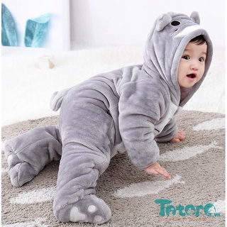 Bộ đồ liền thân Totoro xám nhạt (Người lớn + Trẻ em+ Em bé)