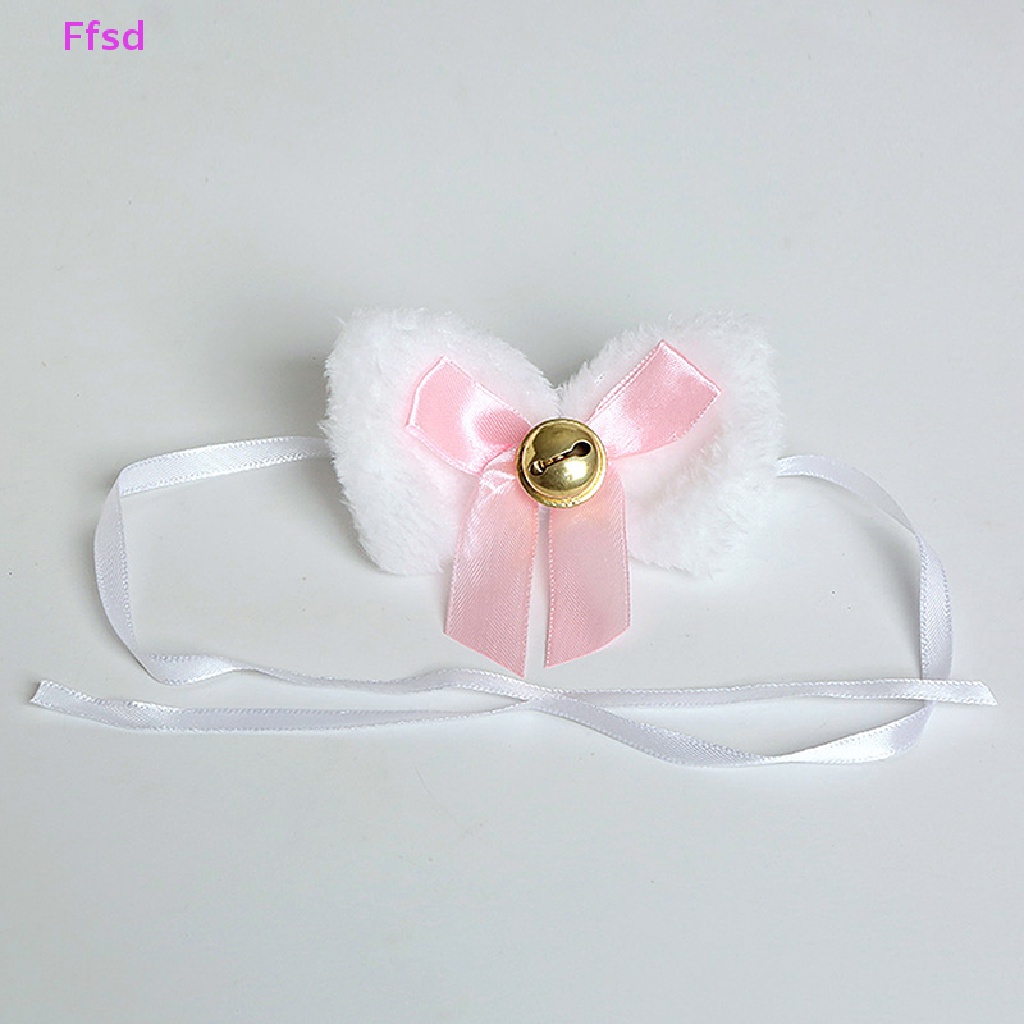 {Ffsd} Bộ Vòng Đeo Cổ / Vòng Tay / Băng Đô Tai Mèo Phối Ren Nơ Hóa Trang Lolita Cho Bé Gái