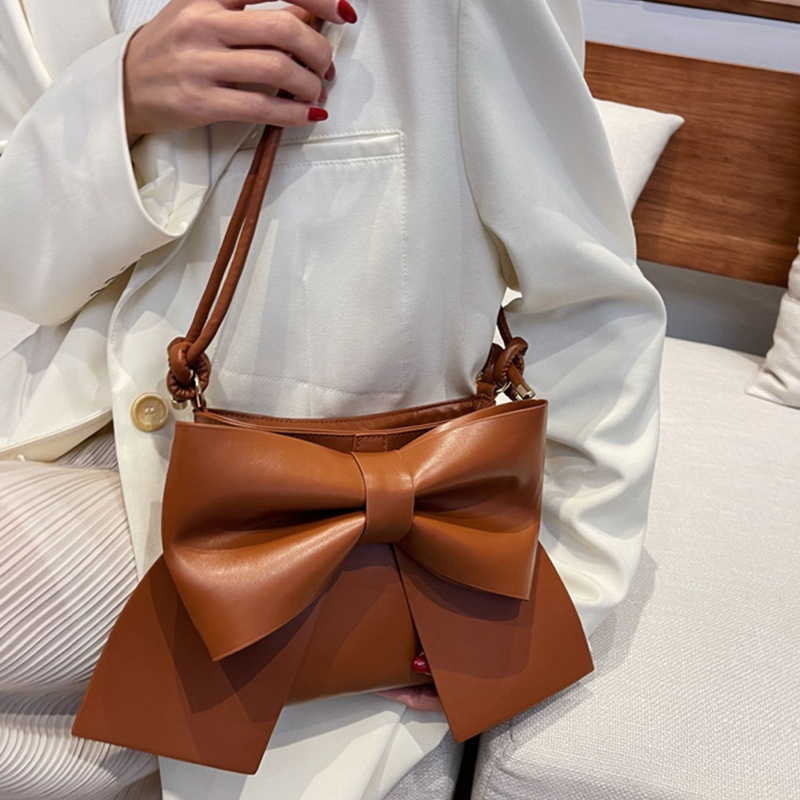 Túi Xách Đeo Chéo Thắt Nơ Màu Sắc Thời Trang