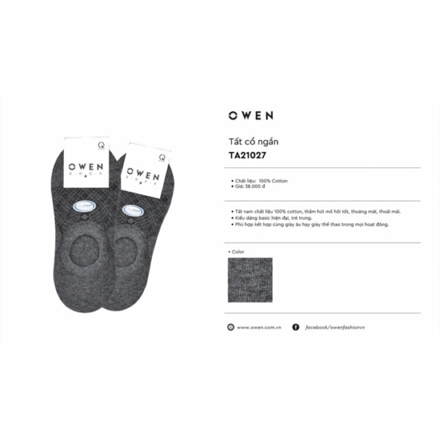 Tất nam Owen TA 21027