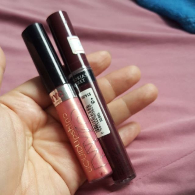 Thanh lý cây son victoria Liquid color 14usd auth NEW và tặng kèm son bóng NYC TESTER