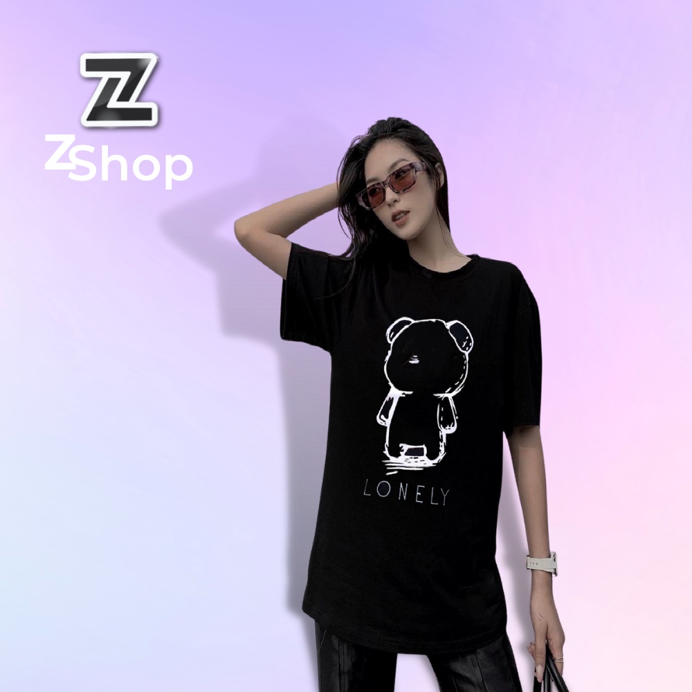 Áo Thun Cặp Đôi ZSHOP Cotton Cao Cấp CHUẨN LOCAL BRAND Unisex Nam Nữ Phông Rộng Hình In Nhiệt 100% Độ Bền Màu Cao ZS93B | BigBuy360 - bigbuy360.vn