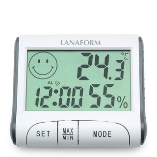 [Nhập khẩu] Nhiệt ẩm kế có kèm đồng hồ Lanaform của Bỉ - Bảo hành chính hãng 24 tháng