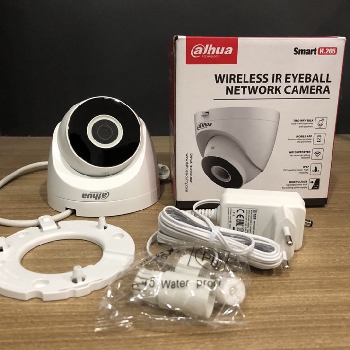 Camera Dome IP Wifi 2MP có đàm thoại DAHUA DH-IPC-HDW1230DT-STW hàng chính hãng