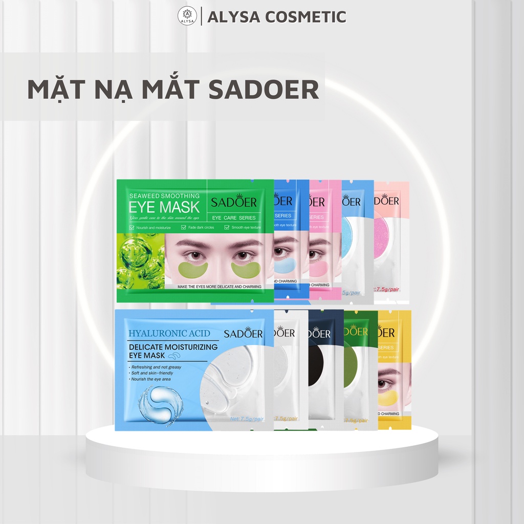 Mặt Nạ Mắt Sadoer 2 Miếng 1 Gói, Chống Nhăn, Mask Chống Lão Hóa, Mặt Nạ Dưỡng Mắt Giảm Quầng Thâm
