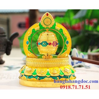 Kinh luân xoay V8, pháp khí Phật giáo kim cang thừa, dùng pin và năng lượng mặt trời