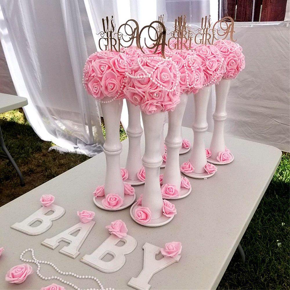 Set 25 Bông Hoa Hồng Giả Bằng Xốp 8cm Trang Trí Sổ Tay DIY