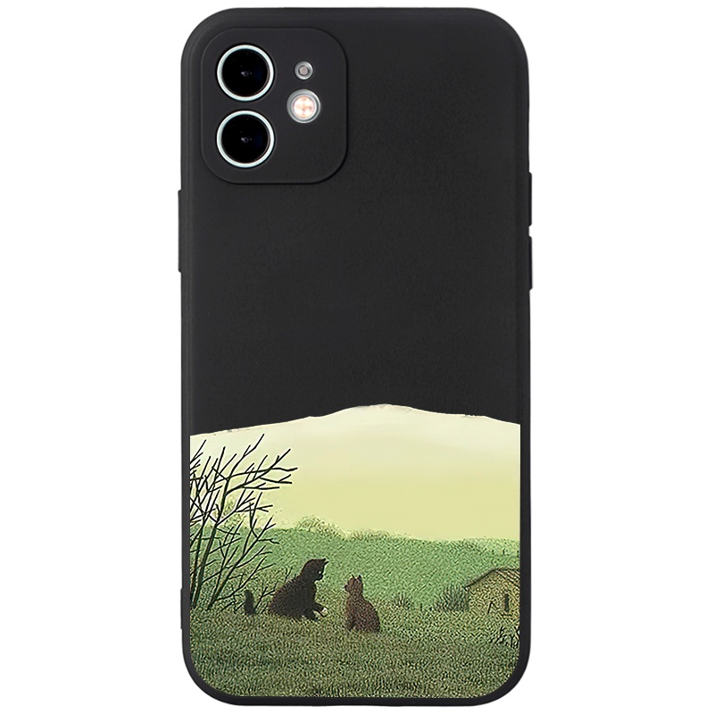 Ốp lưng GUMAN mềm chống bẩn ngộ nghĩnh dễ thương đẹp cho iPhone 14 13 12 11 Pro Max SE 2020 X XR XS 8 7 ip 6S 6 Plus kute XYB583