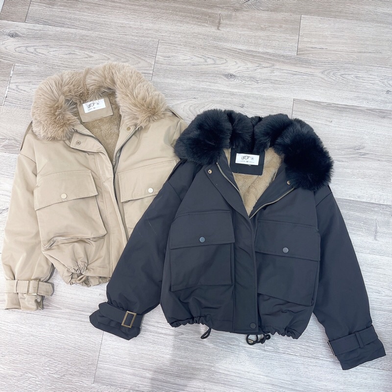 Áo Kaki dáng ngắn