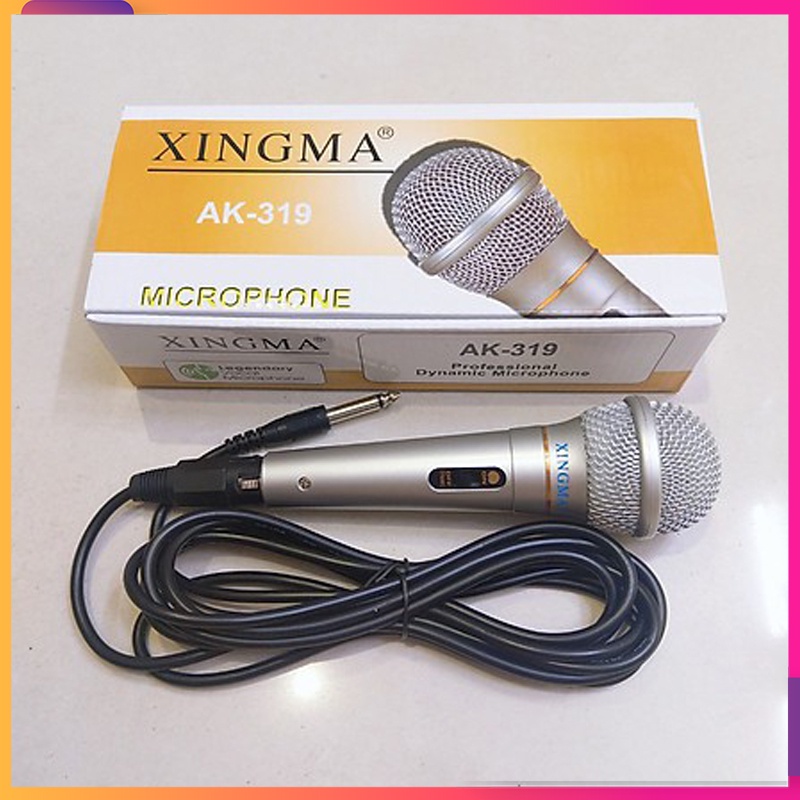 Mic Hát Karaoke XINGMA AK-319 thế hệ mới cho âm thanh sống động, Sử Dụng Cho Loa Kéo, Ampli, Tivi - Hát Cực Hay