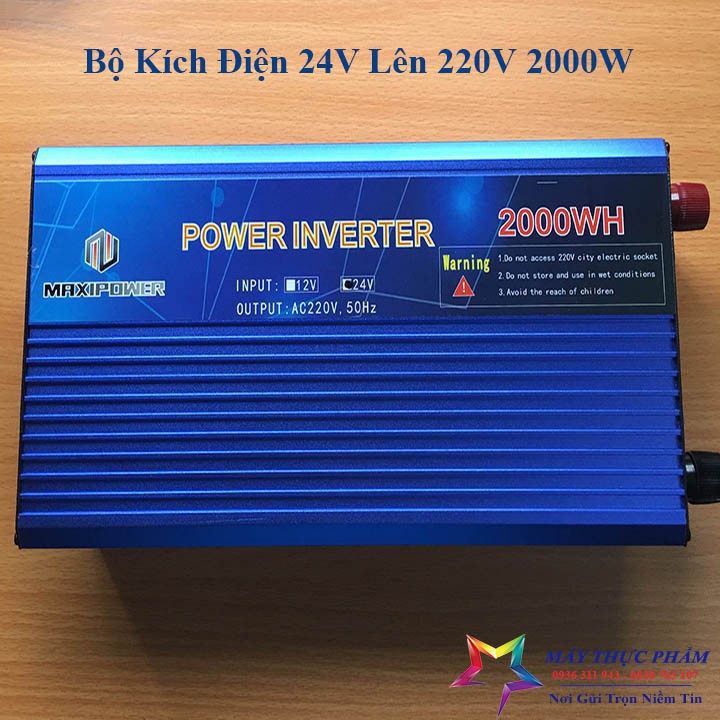 Bộ Kích Điện Inverter 2000W Đầu Vào 24V Chính Hãng