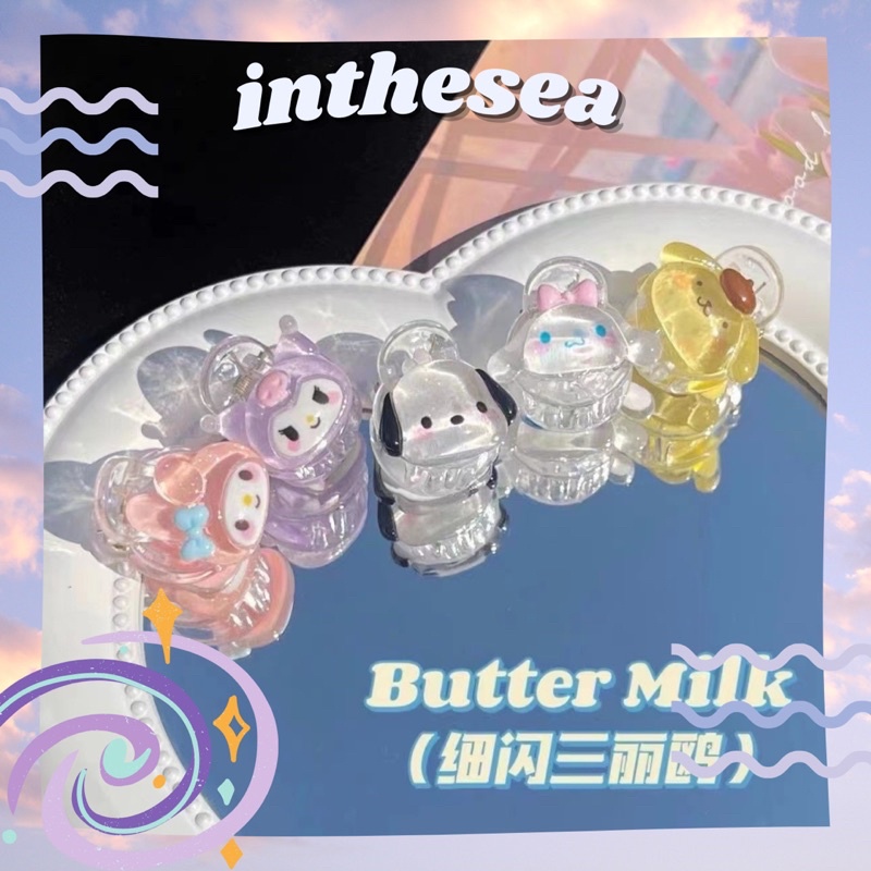 Kẹp Tóc Mini Hình Sanrio Kuromi Melody Kiểu Nhỏ Dễ Thương Cho Nữ