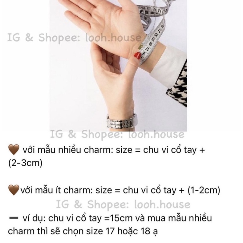 Vòng tay Charm Hàn Quốc (có bill)