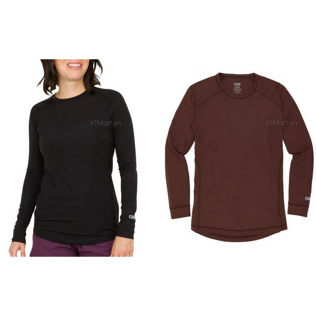 Áo giữ nhiệt xuất Mỹ CIRQ Women’s Lightweight Base Layer Crew CIRQ size S,M