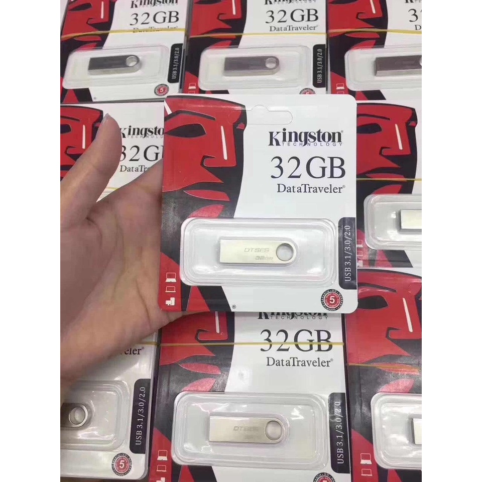 [HÀNG CHÍNH H ÃNG] USB Kingston DTSE9 32G chống nước, chất liệu kim loại