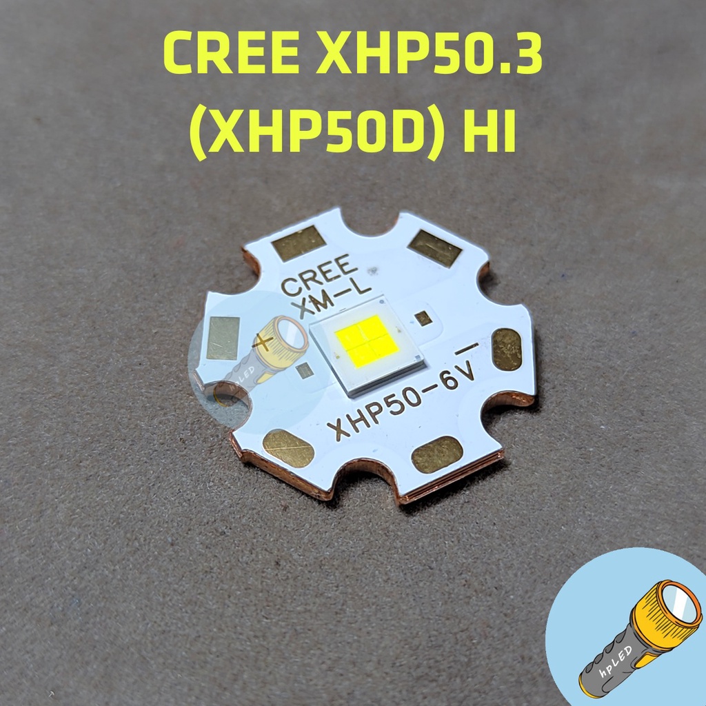 Led đầu phẳng Cree XHP50D XHP50.3 HI 20W chính hãng chiếu xa 6/12V kích thước 5050 cho đèn pin, đèn pha