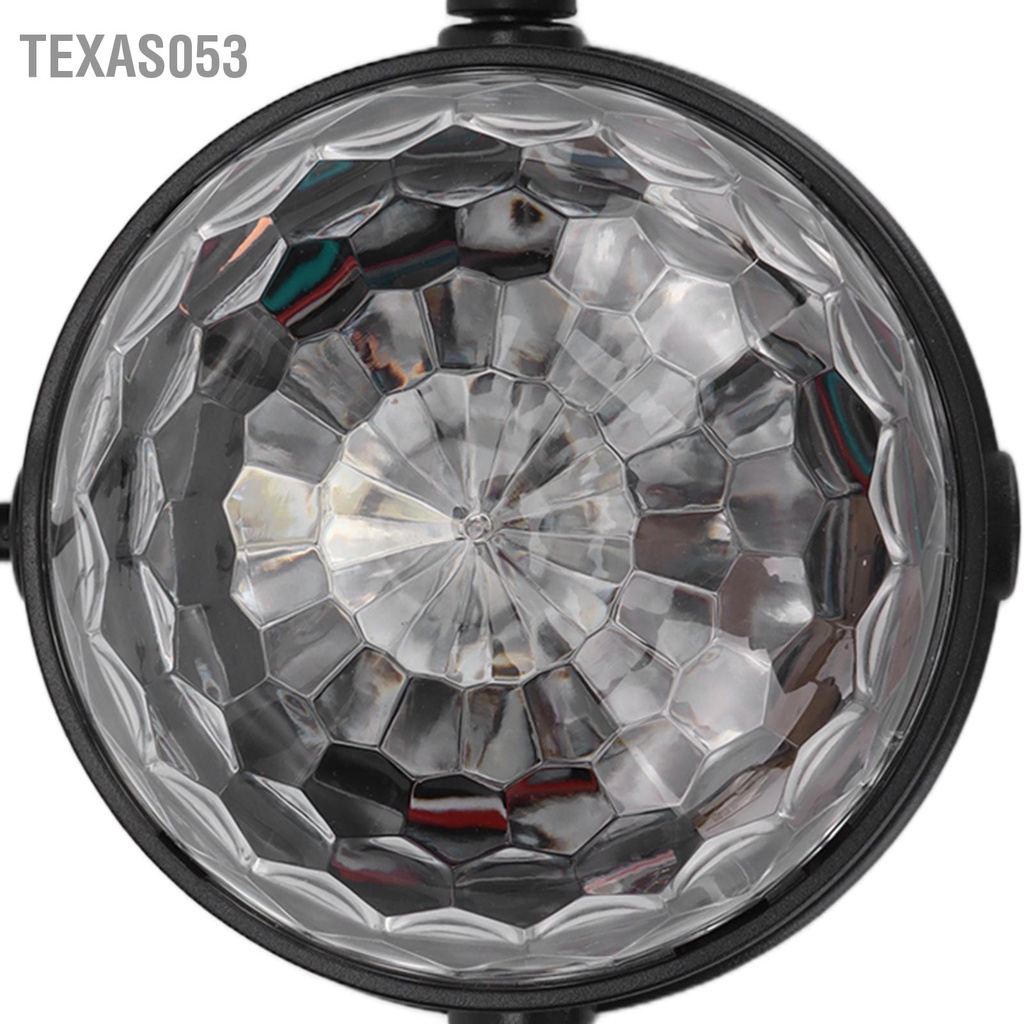 Texas053 Đèn vũ trường 7 màu Âm thanh LED kích hoạt Ánh sáng hình mờ với điều khiển từ xa cho các bữa tiệc tại nhà KTV Club 100-240V