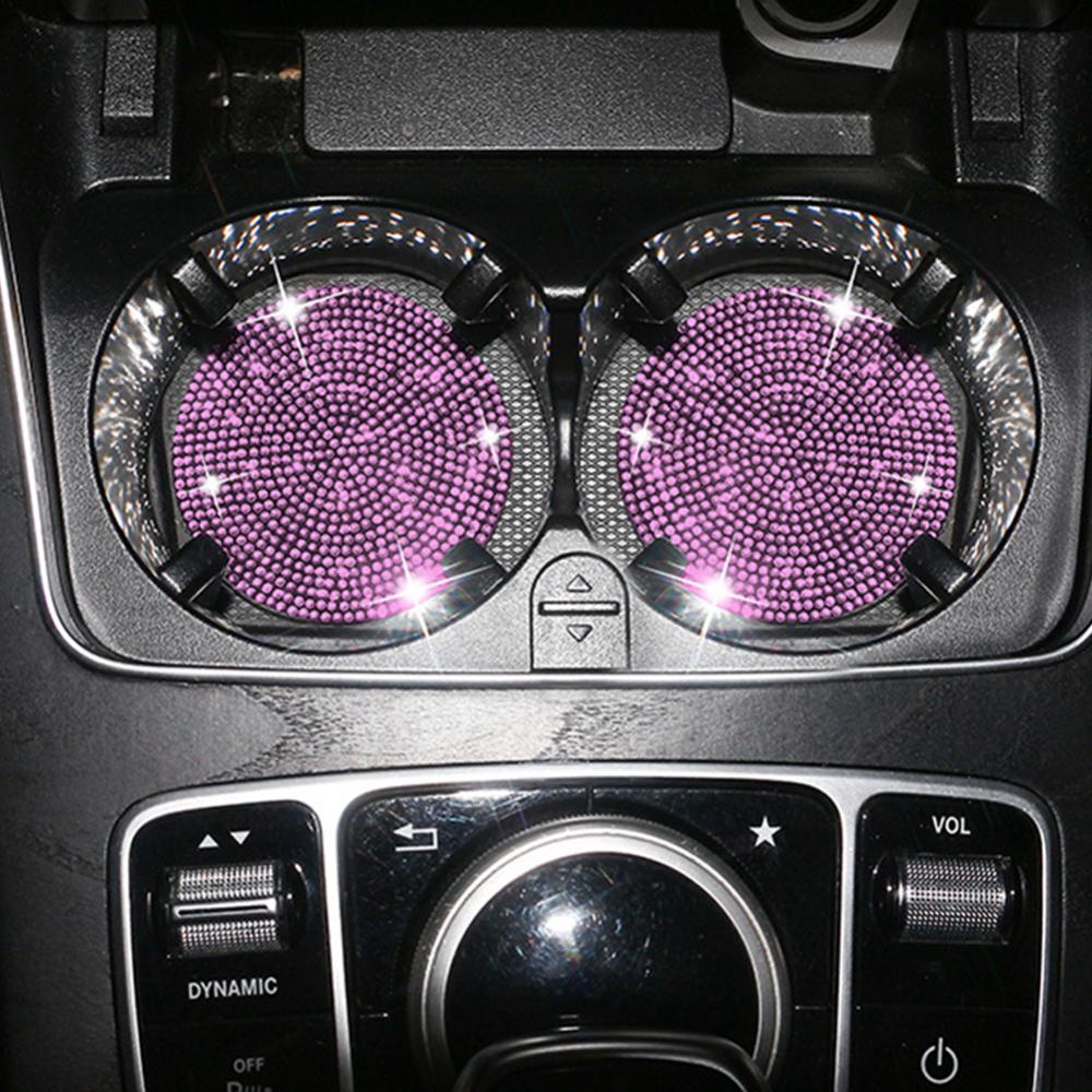 Bộ 2 Miếng Lót Cốc Chống Sốc Chống Trượt Đính Đá Lấp Lánh V2Z7