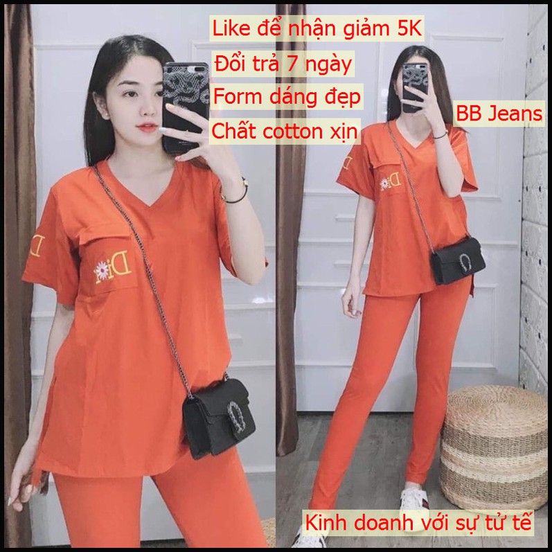 [bigsize] Đồ bộ nữ bigsize set bộ đồ nữ dễ thương có đủ 6 màu chất cotton co dãn 4 chiều Panda store