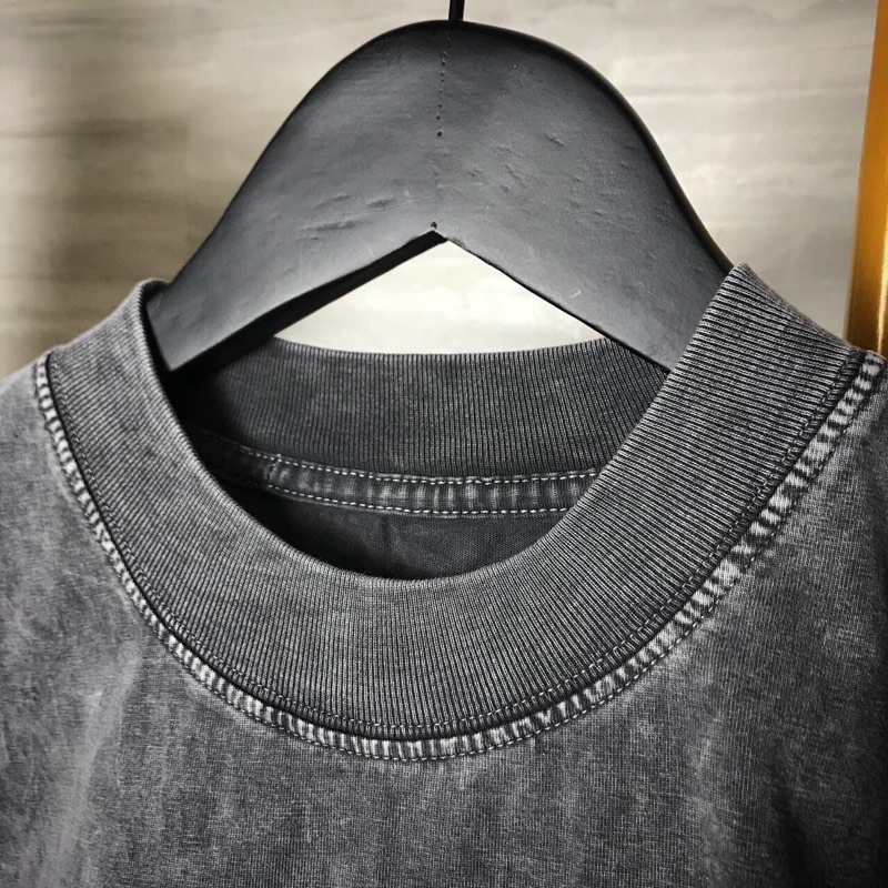 Áo thun wash tay lỡ DATINO phông unisex chất liệu 100% Cotton form rộng tie dye acid wash