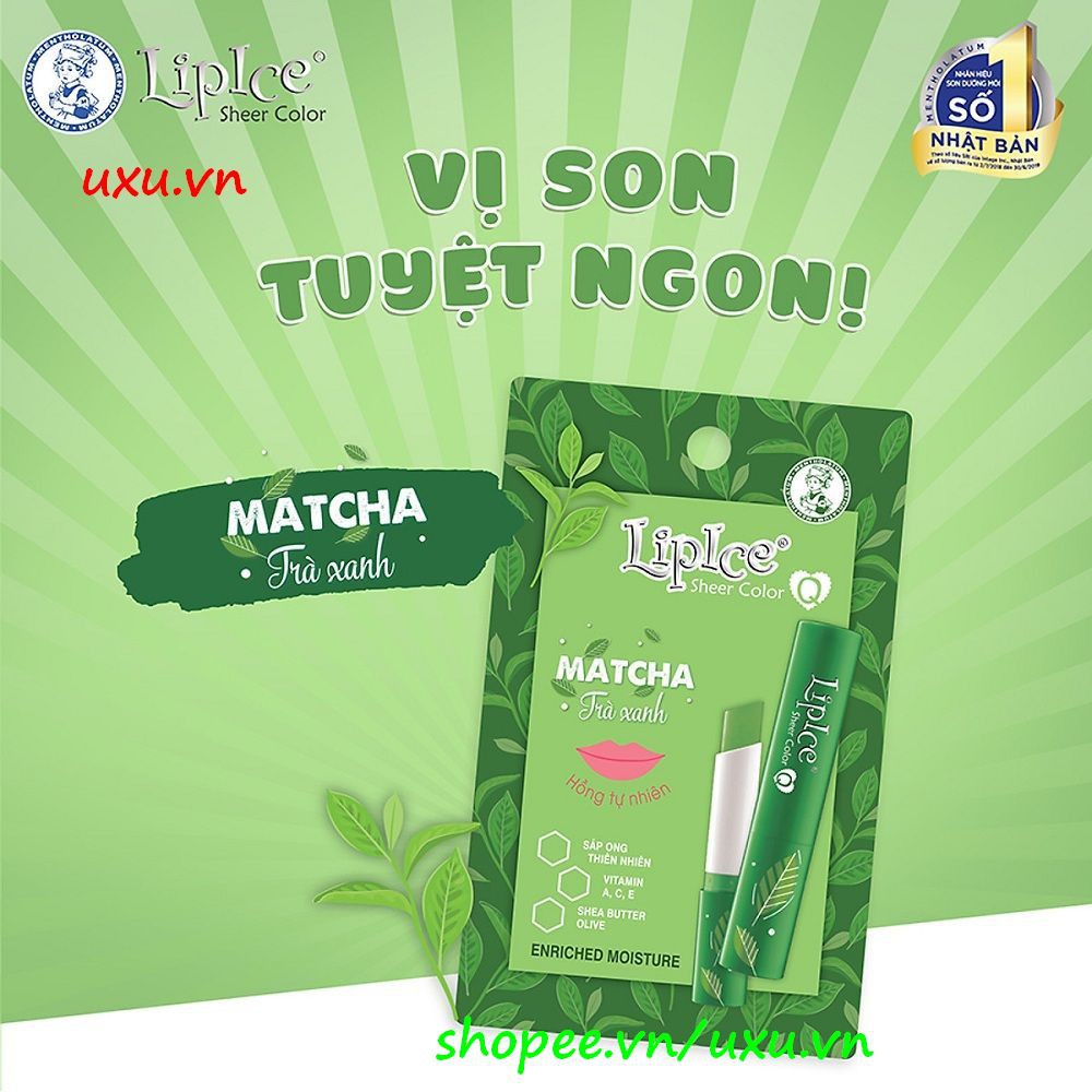 Son Dưỡng Có Màu 2.4G Lipice Sheer Color Q Matcha Hồng Tự Nhiên, Với uxu.vn Tất Cả Là Chính Hãng.
