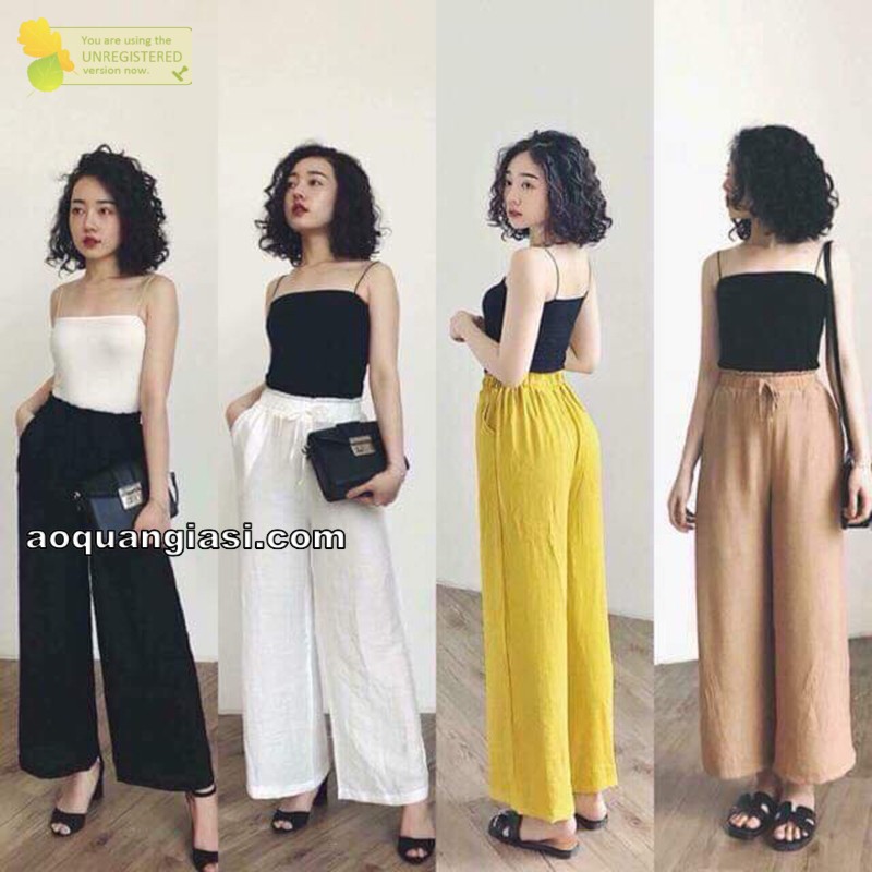 Quần ống rộng chất đũi MT359