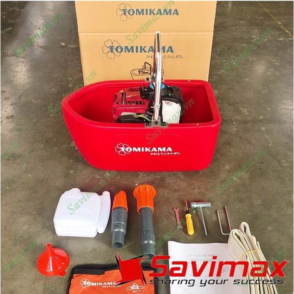 Máy bơm nước thả trôi,Máy bơm thuyền chạy xăng Tomikama HLC 58 tưới cây