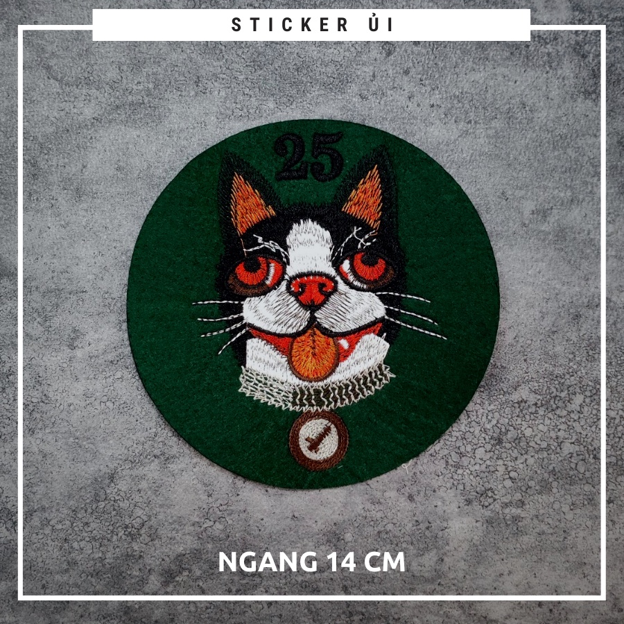 Sticker ủi áo Cao cấp - CÓ SẴN KEO ỦI - sticker vải dùng làm miếng vá áo, phụ kiện trang trí quần áo, balo, giày, nón