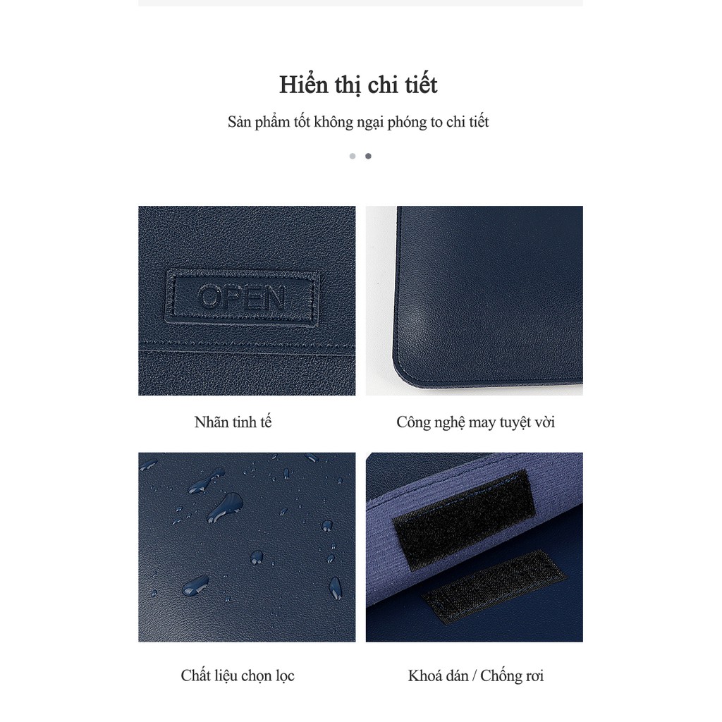 Bao da Macbook BlueLeather 3 chức năng - Home and Garden