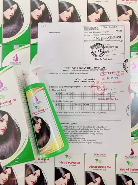 (Ngân Bình)Tinh dầu bưởi, Dầu gội bưởi, dầu xả sữa dừa chính hàng công ty mỹ phẩm Ngân Bình ( Có tem điện tử ) | BigBuy360 - bigbuy360.vn