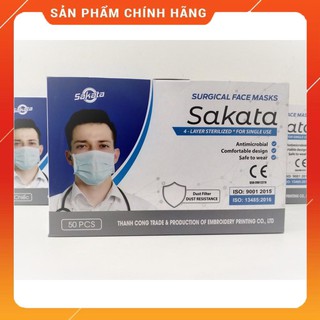 HỘP KHẨU TRANG Y TẾ 4 LỚP KHÁNG KHUẨN SAKATA