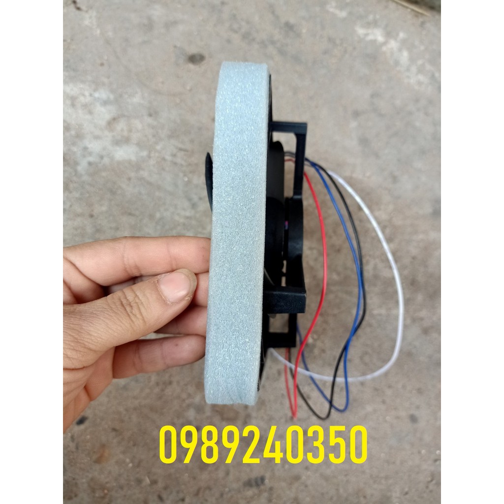 Mô tơ quạt tủ lạnh 12V 4 dây (vuông 12,5 x 12,5cm)
