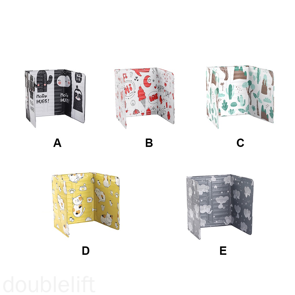 Tấm Chắn Bắn Dầu Bằng Lá Nhôm Họa Tiết Hoạt Hình Có Thể Gập Lại Tiện Dụng Cho Nhà Bếp