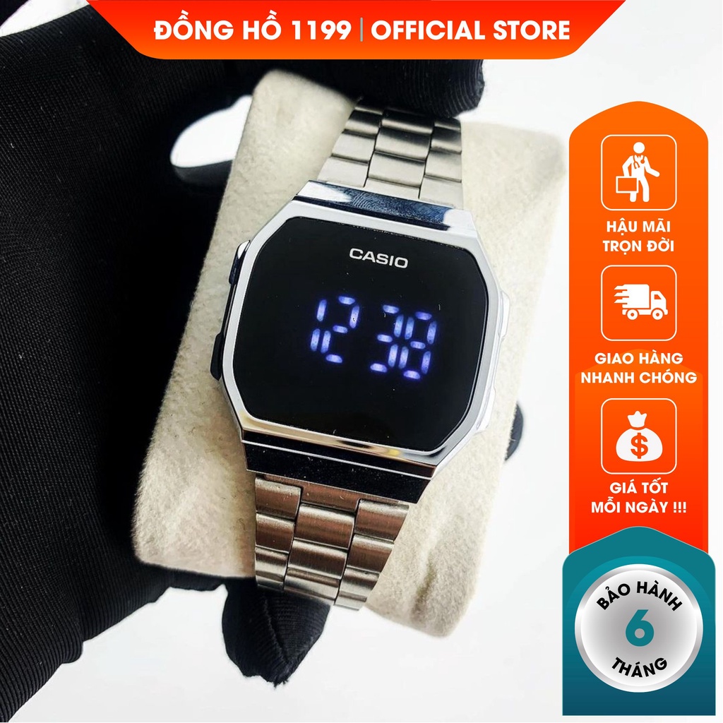 Đồng Hồ Nam/Nữ - Đồng Hồ Vintage Unisex Dây Thép Led Chạm Đa Chức Năng Chống Nước 974RT- 1199 Watches