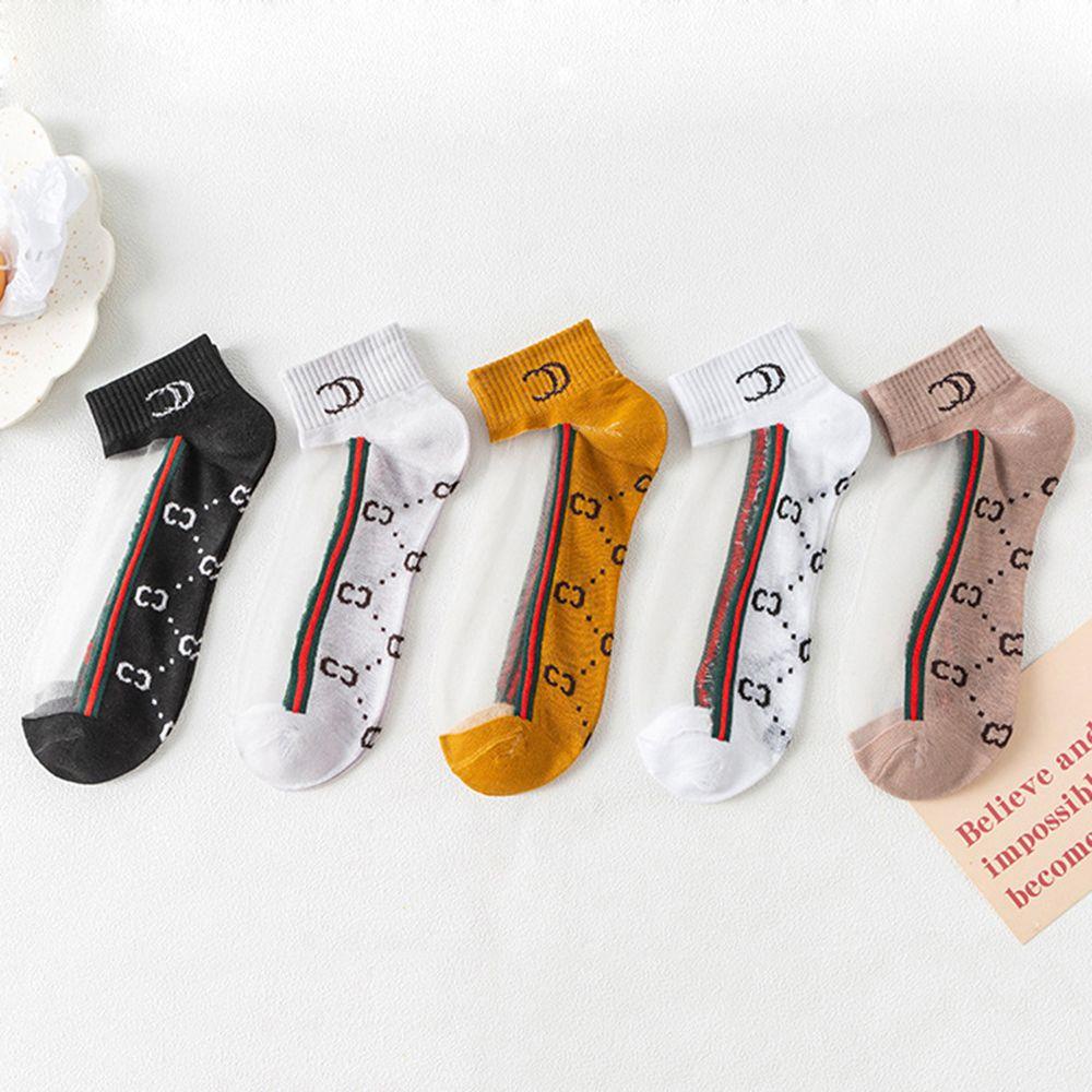 QQMALL Vớ Lụa Pha Lê Trong Suốt Co Giãn Thoải Mái In Chữ Ngọt Ngào Thời Trang Cho Nữ
