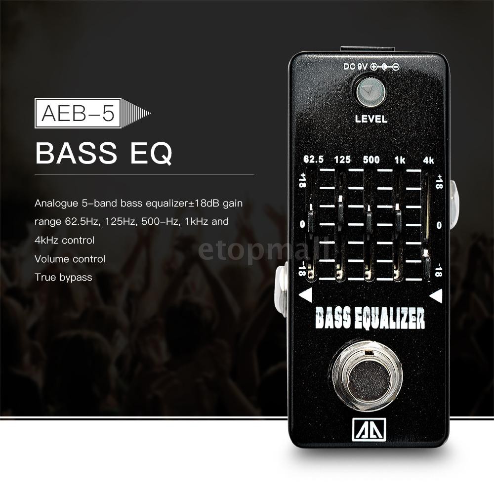 Bàn đạp tạo hiệu ứng bass EQ AROMA AEB-5 dành cho đàn guitar