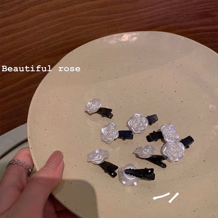 Kẹp Tóc Họa Tiết Hoa Trà Xinh Xắn Thời Trang