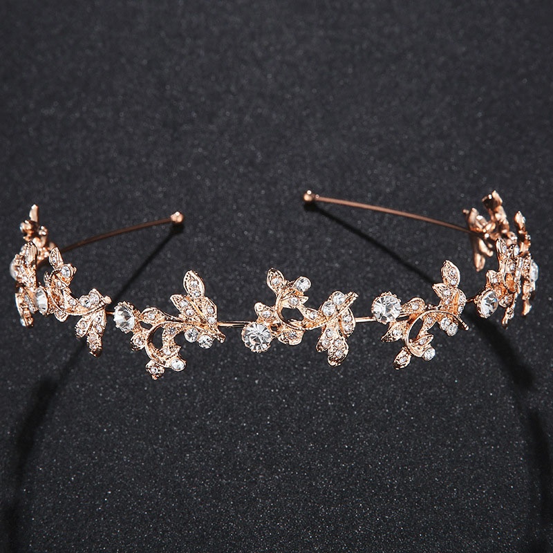 Hợp kim mạ vàng Lá băng đô Phụ nữ Cô gái Phụ kiện tóc