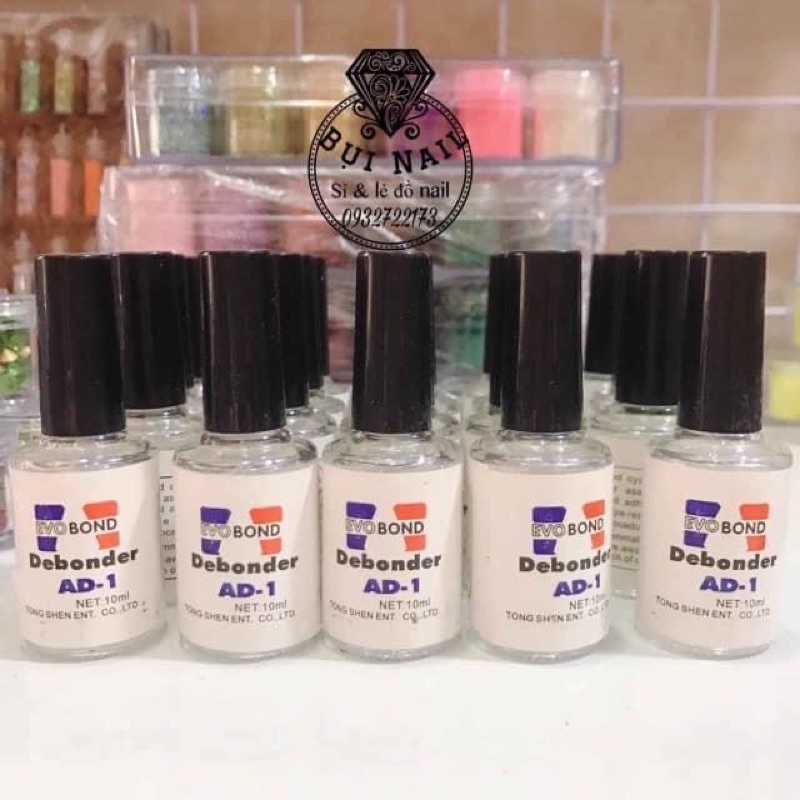 Nước sáng đá nail AD - Tháo đá tháo móng nail 10ml