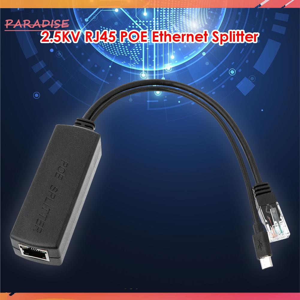 Bộ Chia Cổng Mạng Ethernet Từ 48v Sang 5v Micro Usb 2.5kv Rj45 | BigBuy360 - bigbuy360.vn