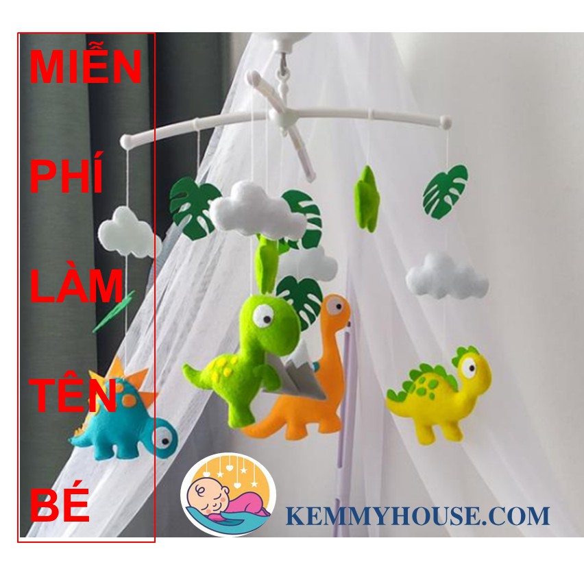 (Cực rẻ) Mẫu treo nôi handmade khủng long