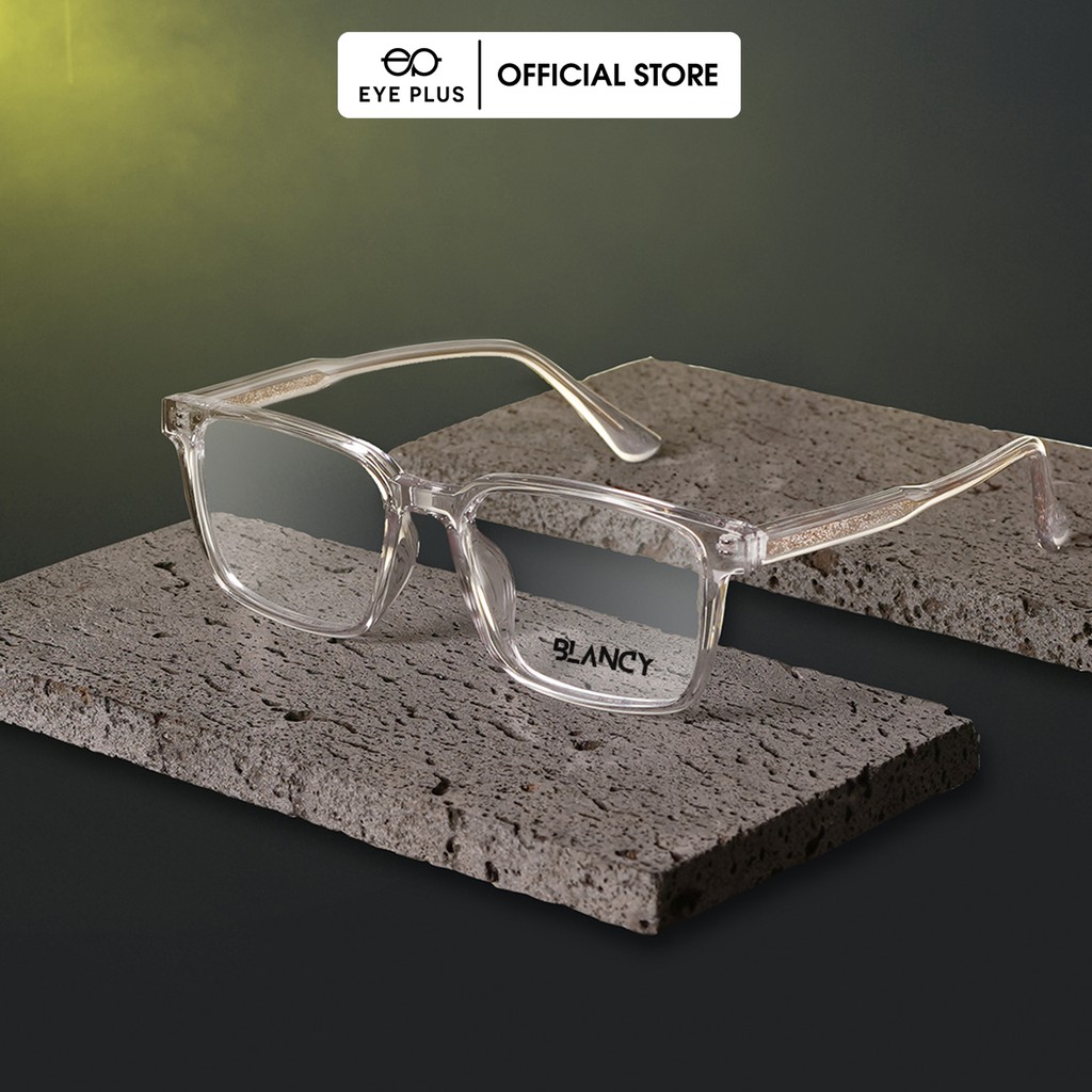 Gọng kính cận nam nữ EYE PLUS dáng vuông to thời trang CC1-BL-16894