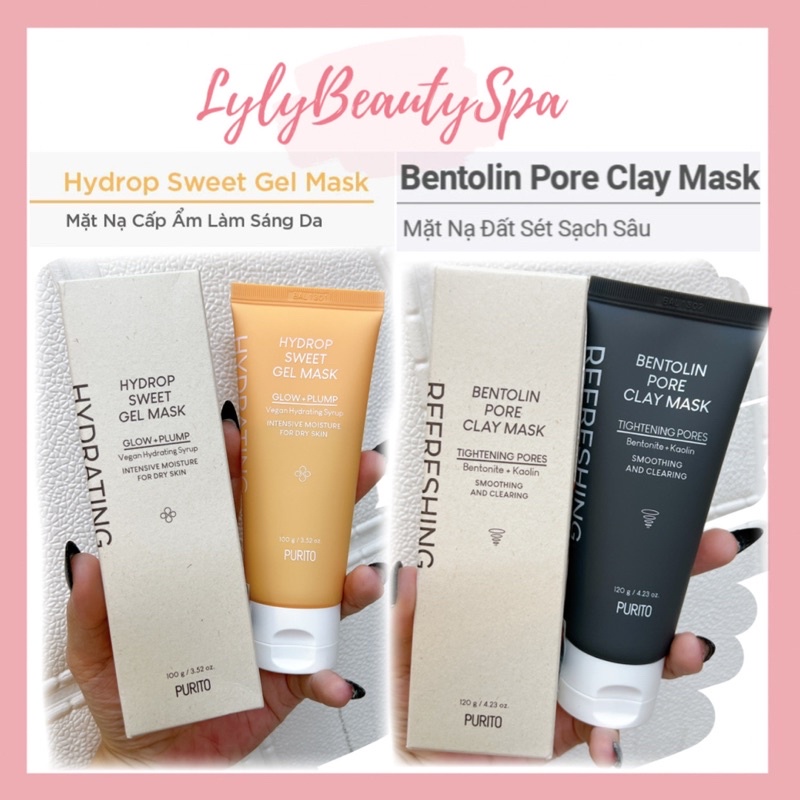 Mặt Nạ Tuýp Purito Hàn Quốc Làm Sạch Cấp Ẩm