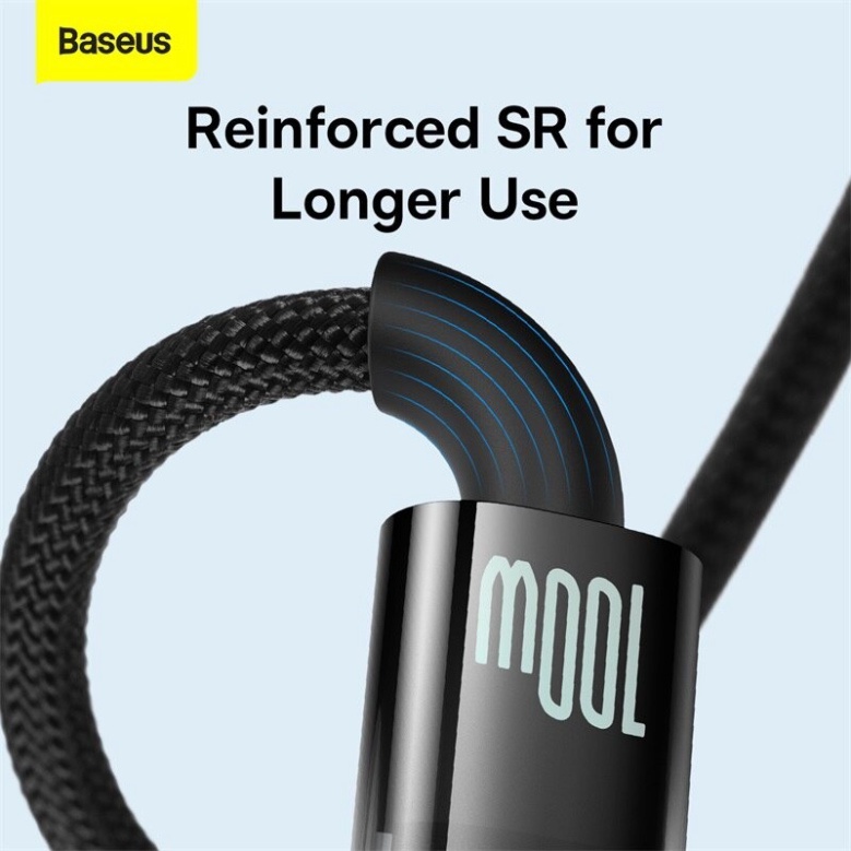 Cáp Sạc Thông Minh Tự Ngắt Siêu Nhanh 100w USB to Type-C Baseus Gen2 Auto Power-Off Có Đèn Led Báo Hiệu - TopEcom