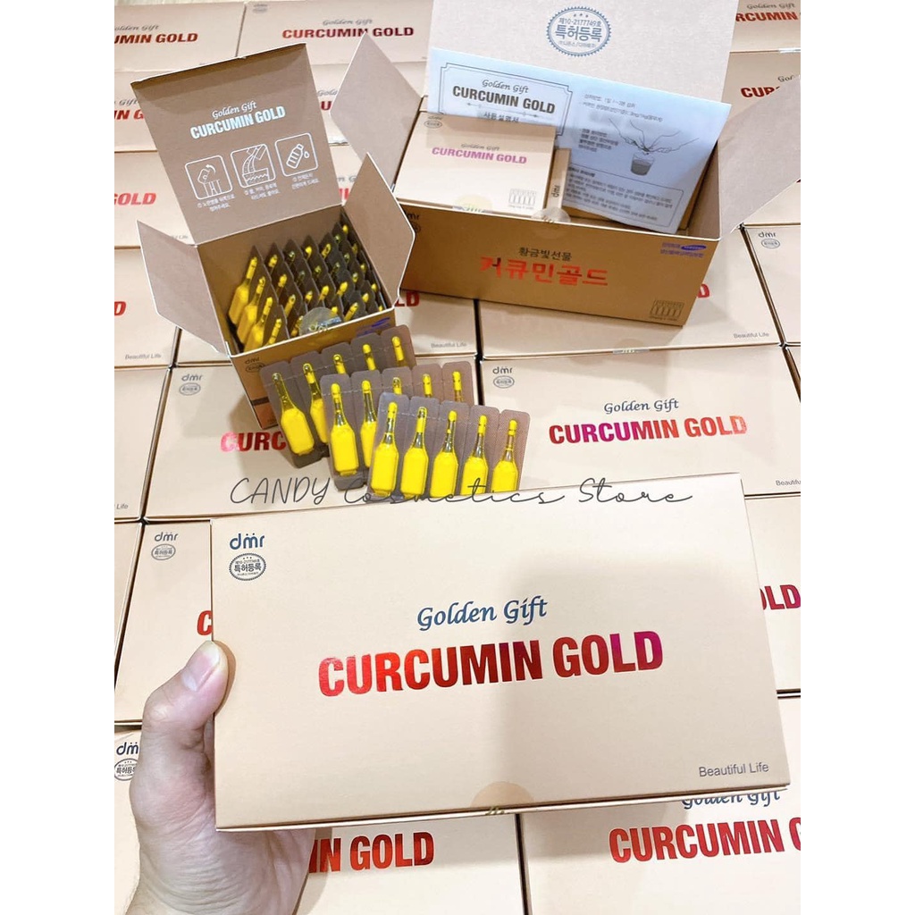 Tinh Nghệ Cao Cấp Nano Golden Gift Hàn Quốc 60 và 100 ống