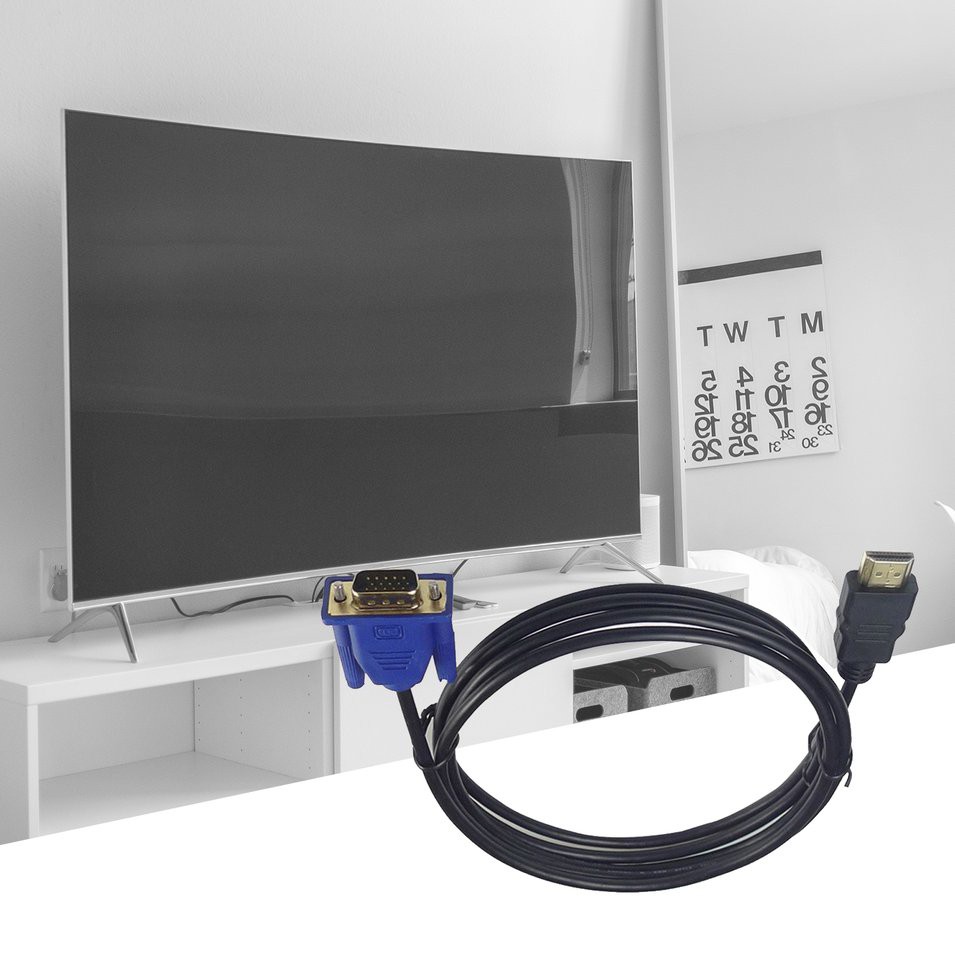 Dây Cáp Từ Tính Chống Sốc Kết Nối Hdmi Sang Vga Hd 1m